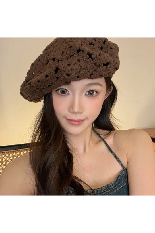 Bonnets Accessoires Beige LX MODA HH-009 Efashion Paris