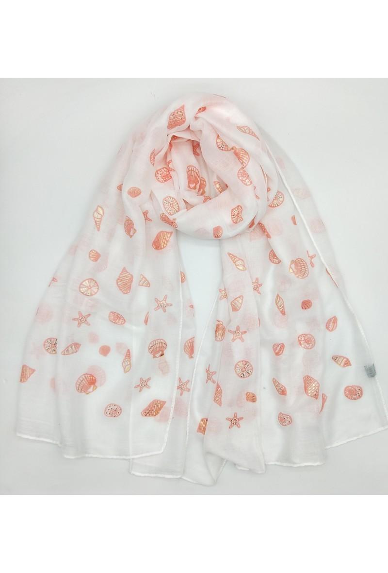 Écharpes Accessoires Blanc LX MODA WCH-362 #c Efashion Paris