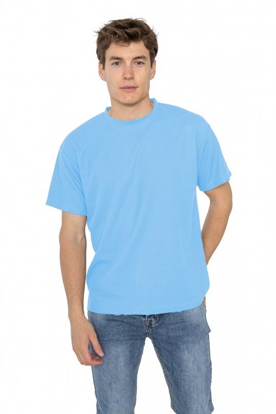 T-shirts Men Sky blue DYLAN STAR  A3565 Efashion Paris