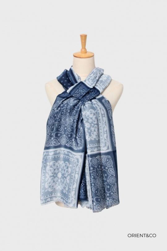 Écharpes Accessoires DENIM BLUE ORIENT EXPRESS ECH-AU70710 Efashion Paris