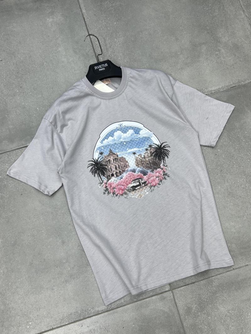 T-shirts Homme Gris Invictus Paris 320 G INV #c Efashion Paris