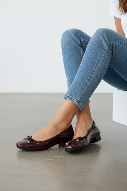 Ballerines Chaussures Doré VALANCIANA 87-3 Efashion Paris