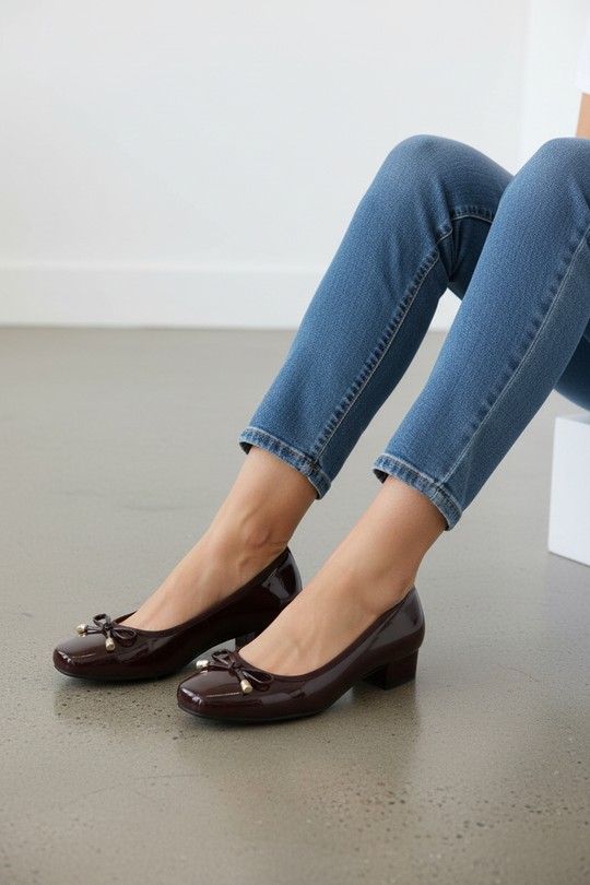 Ballerines Chaussures Doré VALANCIANA 87-3 Efashion Paris