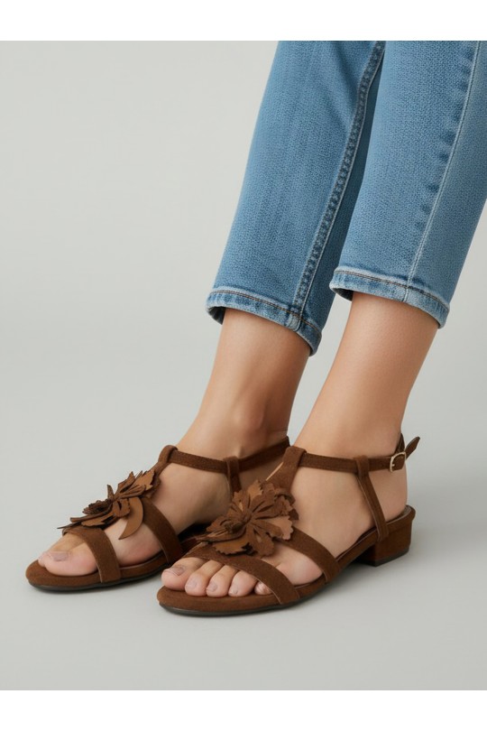 Sandals Shoes Green VALANCIANA FRL26-53 Efashion Paris