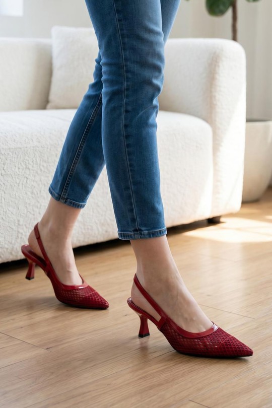 Escarpins Chaussures Rouge VALANCIANA FRL26-61 Efashion Paris