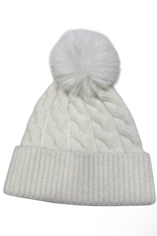 Bonnets Accessoires Blanc ONYXO O6180 Efashion Paris