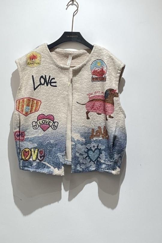 Gilets Femme Beige LA SWEETY 25663H Efashion Paris