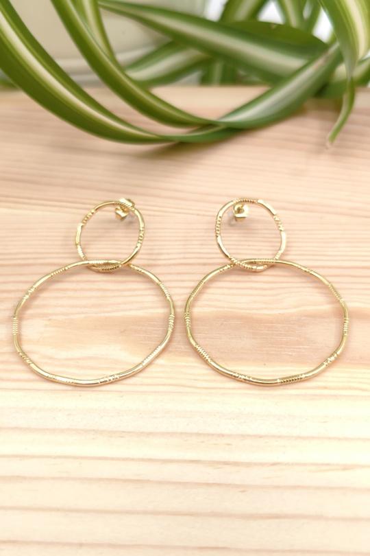 Boucles d'oreilles Accessoires Doré GLAM CHIC WF-E0397 Efashion Paris