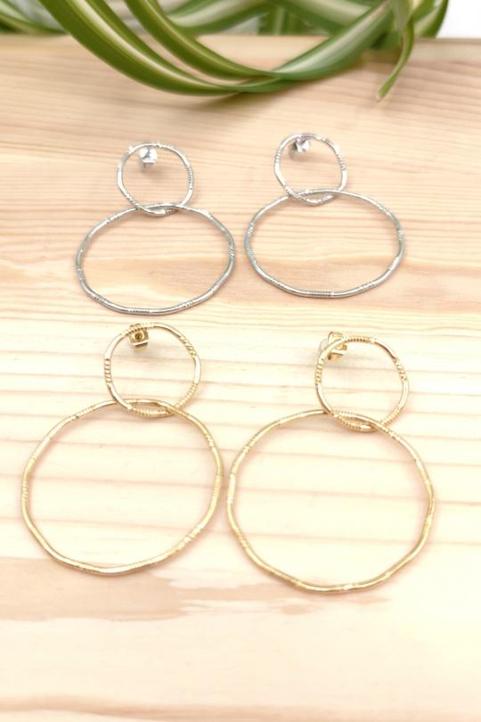 Boucles d'oreilles Accessoires Doré GLAM CHIC WF-E0397 Efashion Paris