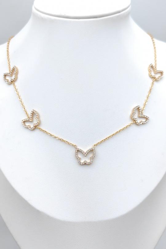 Colliers Accessoires Doré GLAM CHIC 1CO049-67 Efashion Paris