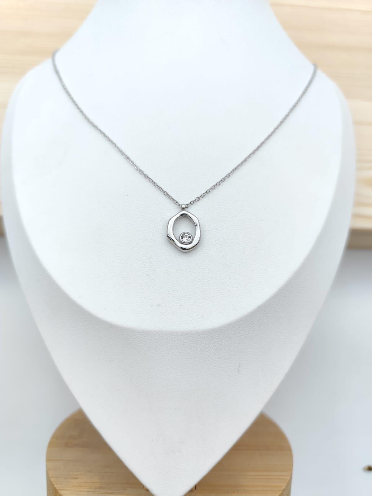 Collane Accessori Silver GLAM CHIC YC-N5292 #c Efashion Paris