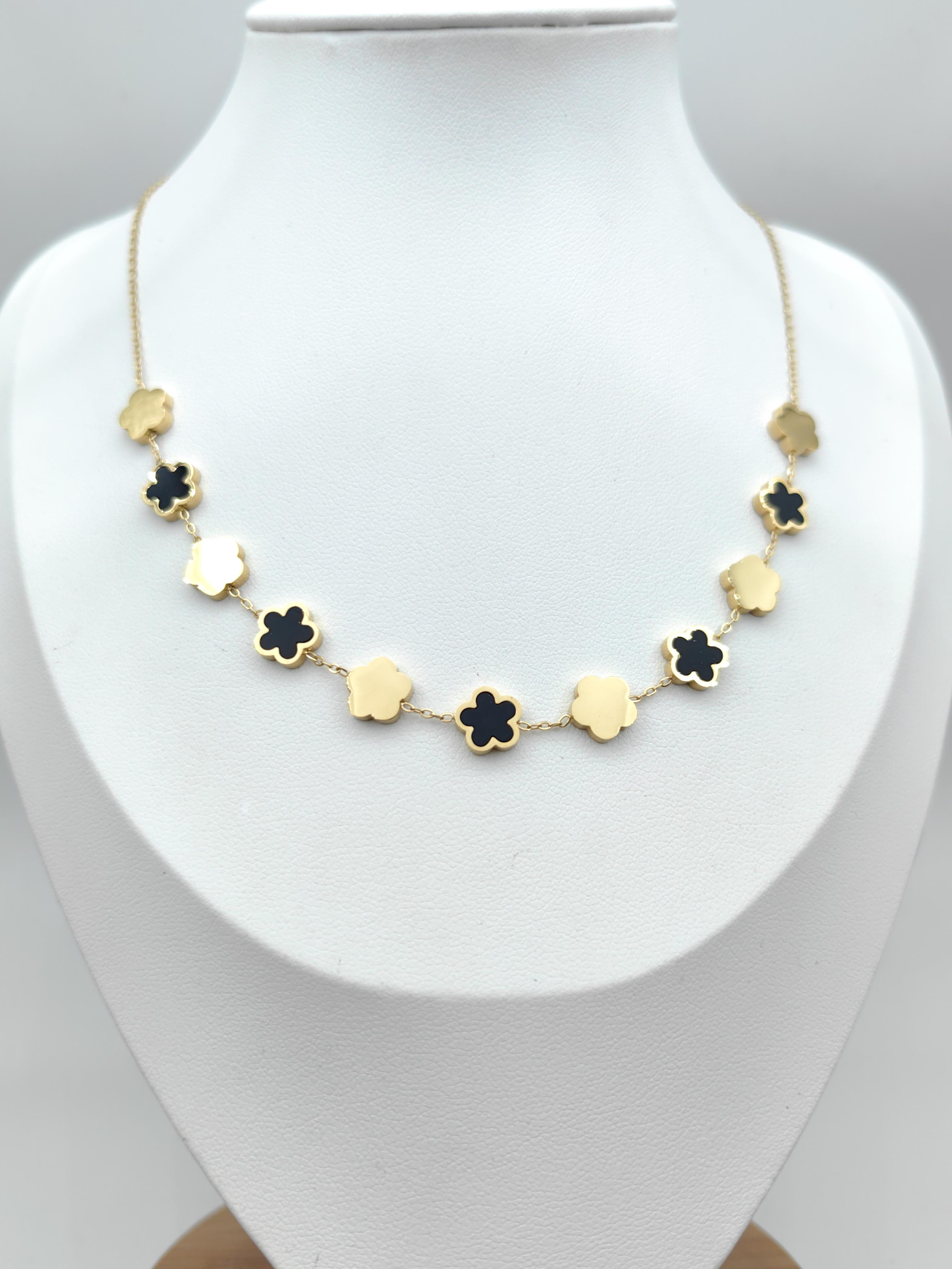 Collane Accessori Black GLAM CHIC WPS-57 #c Efashion Paris