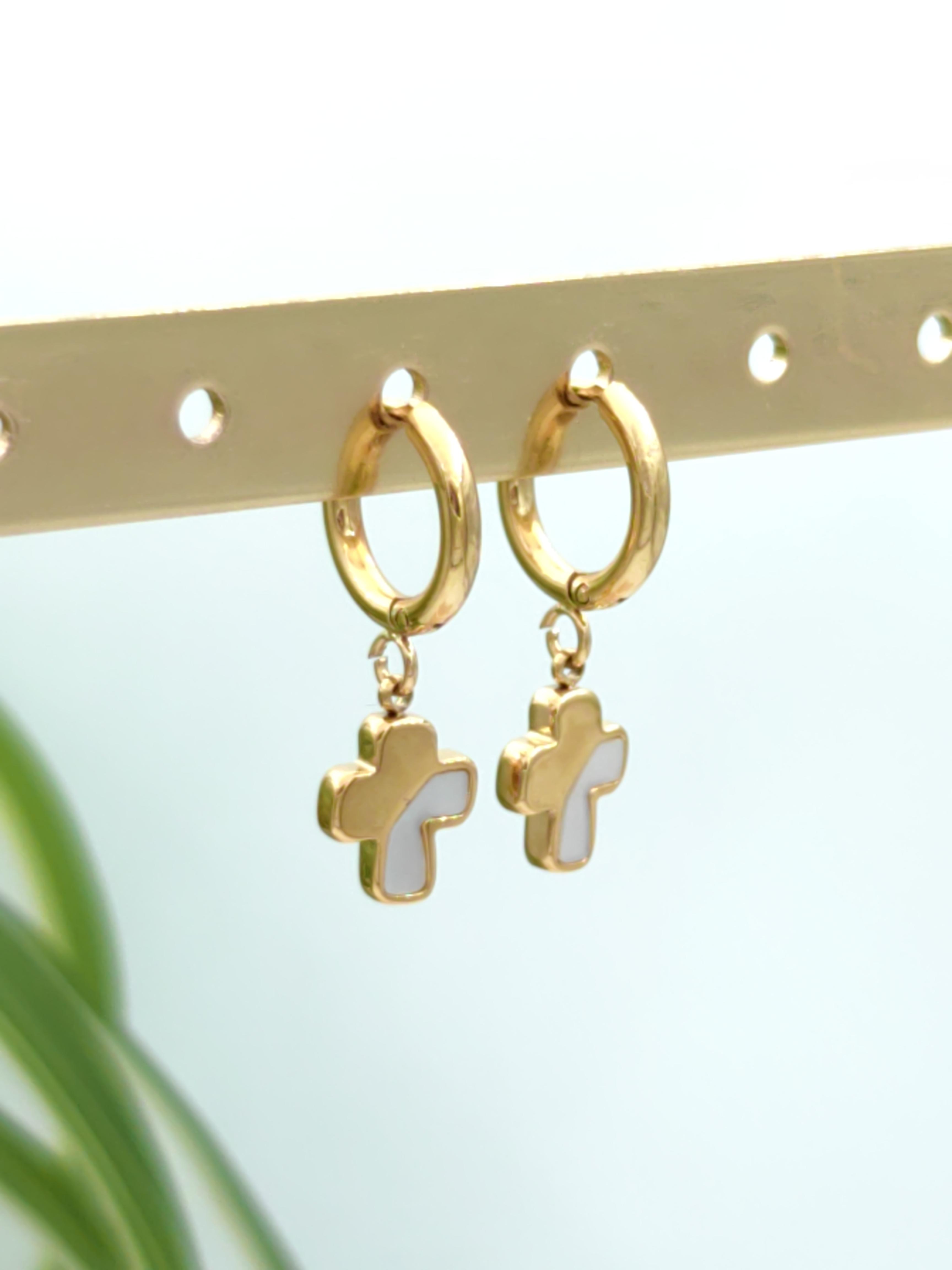 Earings Accessories Gold GLAM CHIC 2BO029-28 #c Efashion Paris