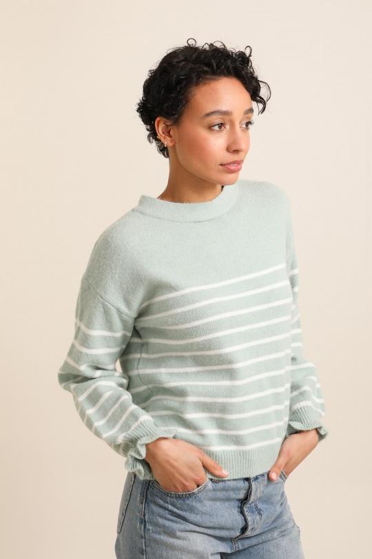 Jumpers Women Celadon Green GRACIELA PU8210 Efashion Paris