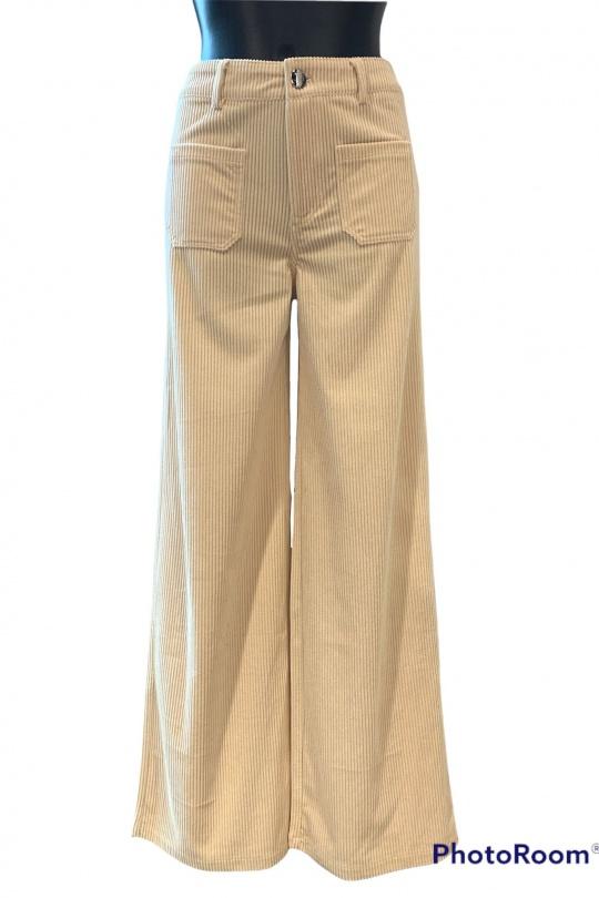 Pantalons Femme Beige GRACIELA 9930 Efashion Paris