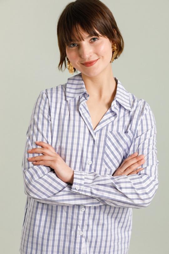 Shirts Women Dark blue GRACIELA CH3214 Efashion Paris