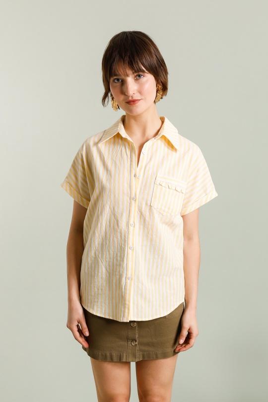 Shirts Women Yellow GRACIELA CH03237 Efashion Paris
