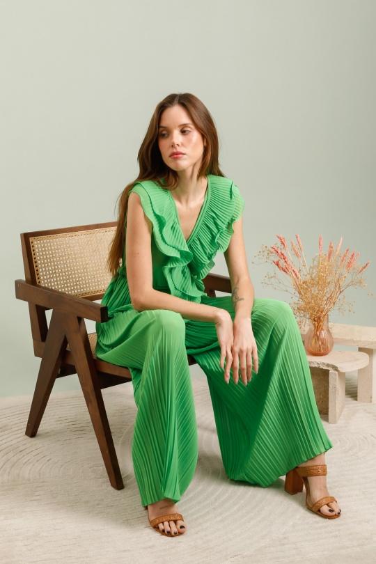 Jumpsuits Women Green GRACIELA 15896 Efashion Paris