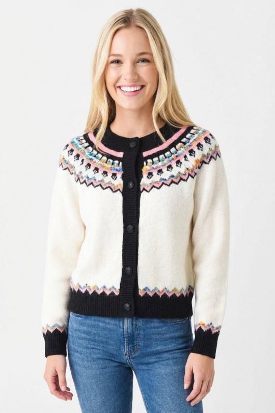 Cardigan Donna Black GRACIELA GSC087 Efashion Paris