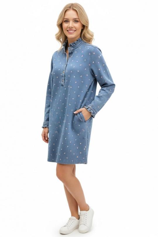 Robes courtes Femme Bleu ciel GRACIELA CH03538 Efashion Paris