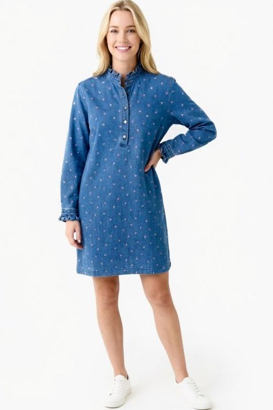 Robes courtes Femme Bleu ciel GRACIELA CH03538 Efashion Paris