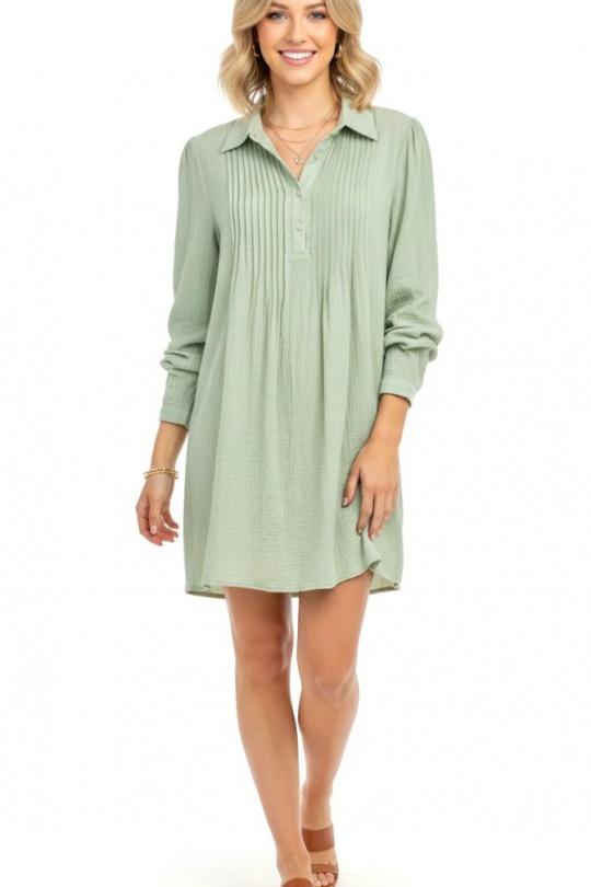 Robes courtes Femme Vert d eau GRACIELA CH3098 Efashion Paris