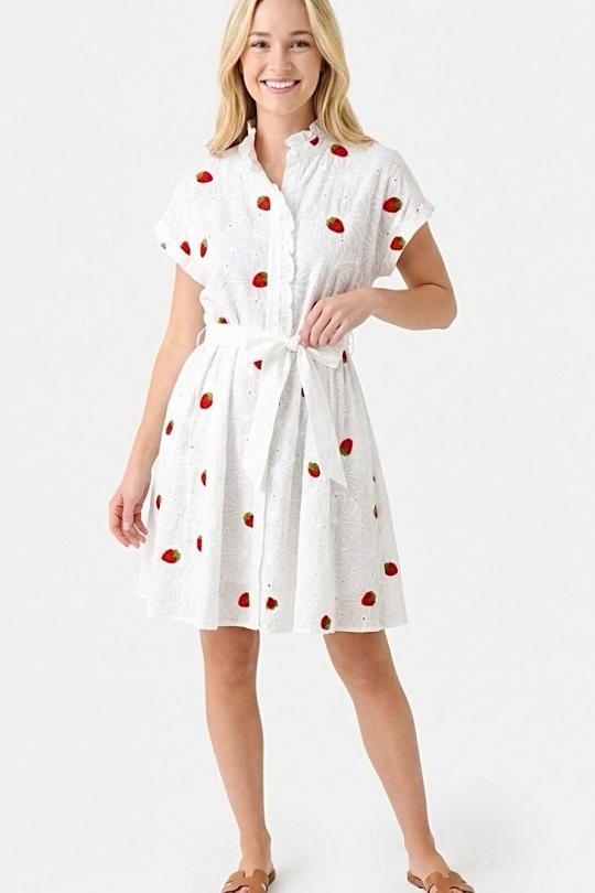 Robes mi-longues Femme Blanc GRACIELA RB1100 Efashion Paris