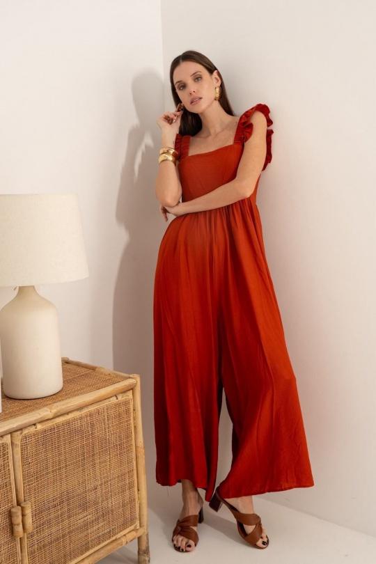 Jumpsuits Women Terra-cota GRACIELA SL9124 Efashion Paris