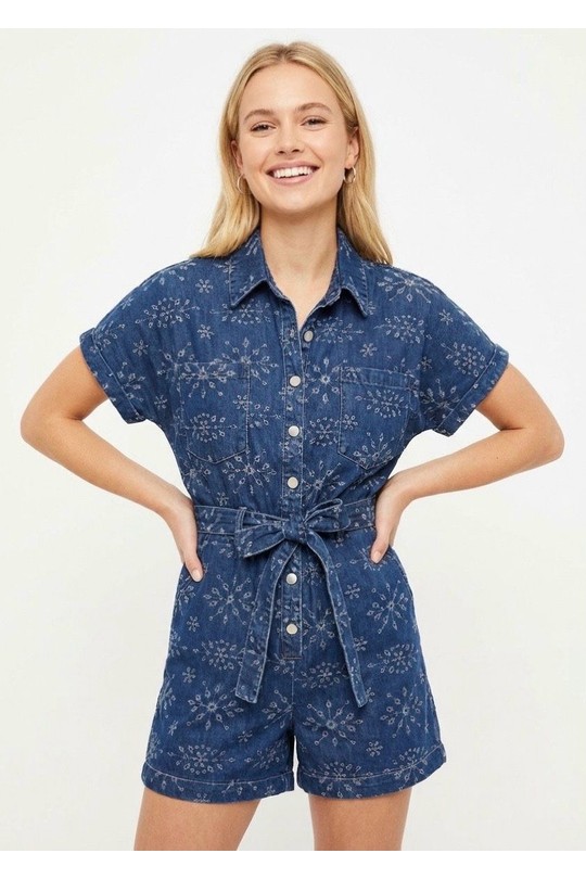 Jumpsuits Women Jean blue GRACIELA CB9967a Efashion Paris