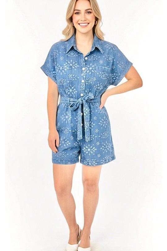 Jumpsuits Women Jean blue GRACIELA CB9967a Efashion Paris