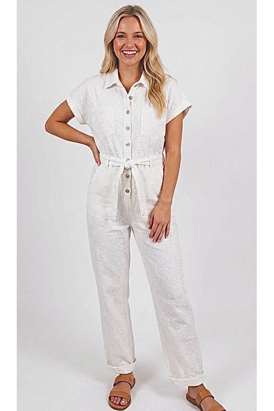 Jumpsuits Women White GRACIELA CB9966 Efashion Paris