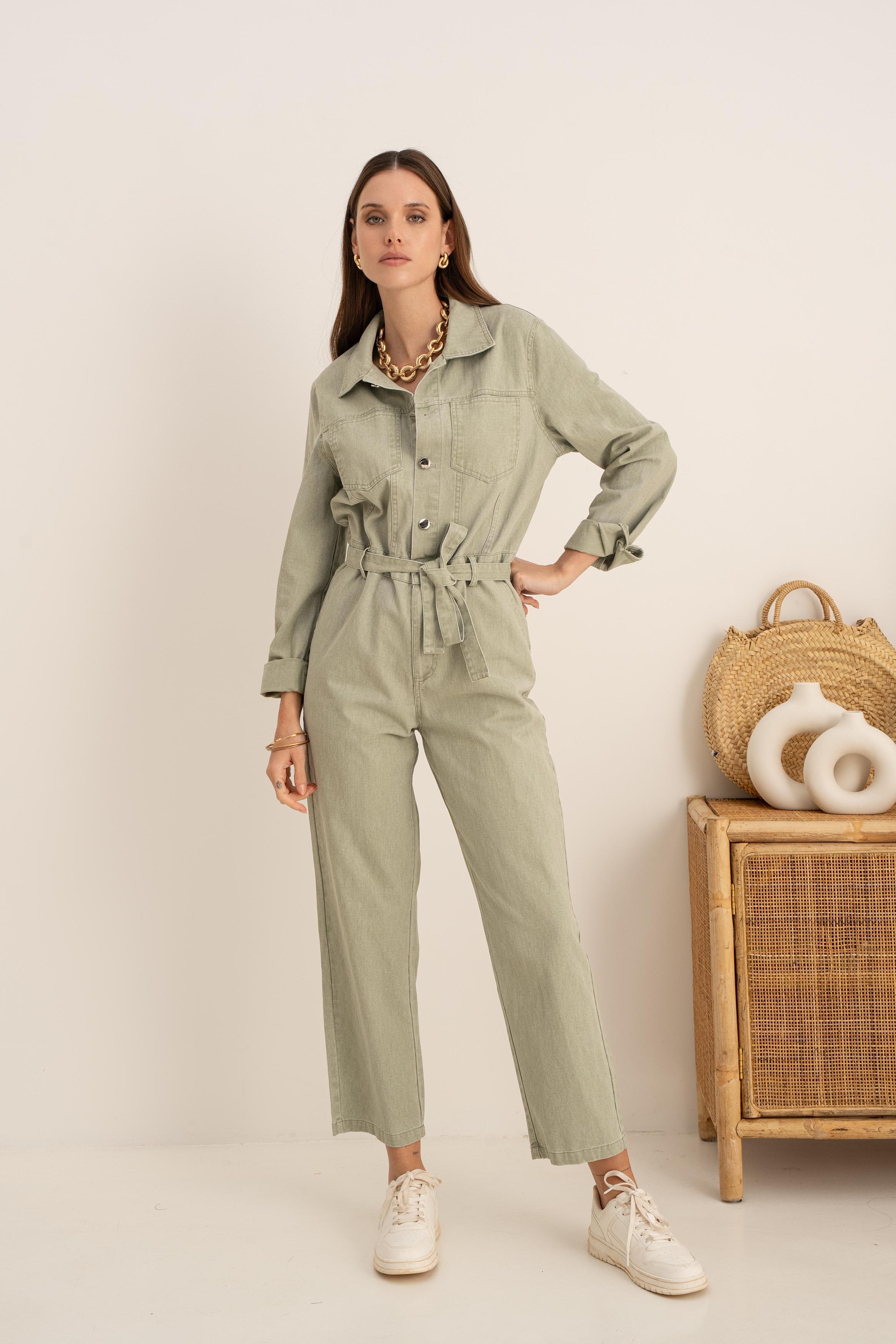 Combinaisons Femme Vert d eau GRACIELA CB9969 #c Efashion Paris