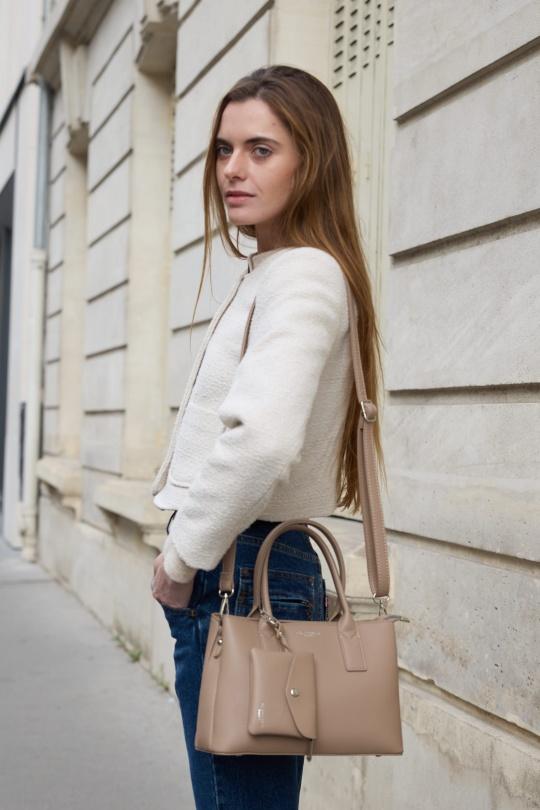 Sacs à main Maroquinerie Beige NANUCCI 8523 Efashion Paris