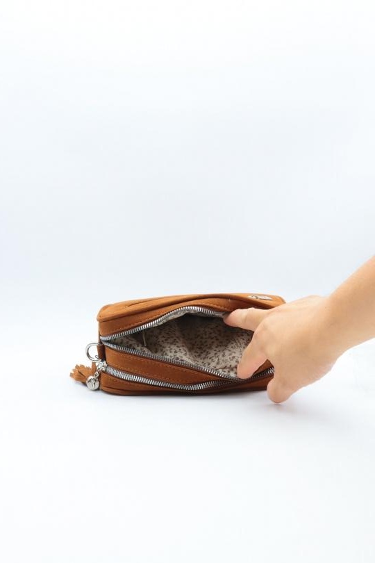 Sacs à bandoulière Maroquinerie Taupe NANUCCI 7511 Efashion Paris