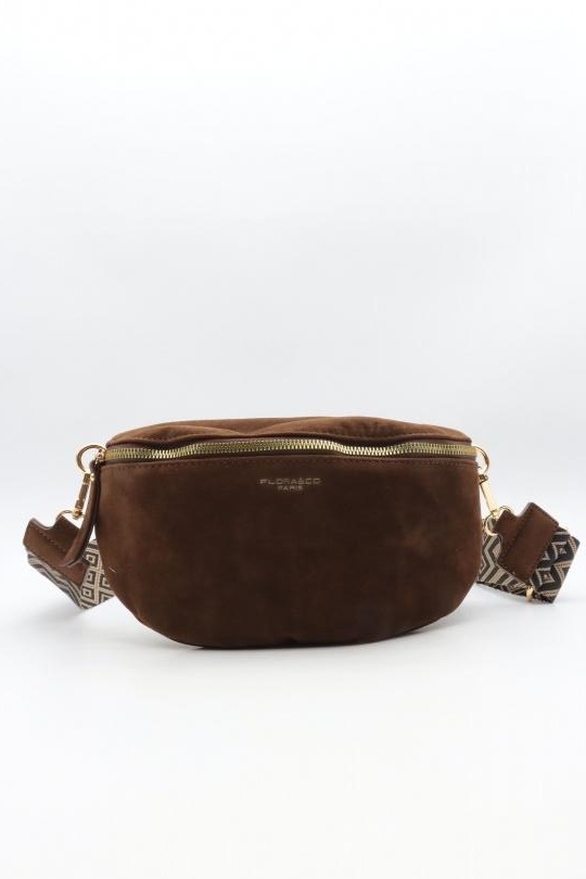 Sacs bananes Maroquinerie Chocolat NANUCCI 7503 Efashion Paris