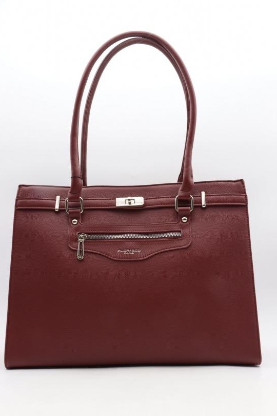 Cabas Maroquinerie Bordeaux NANUCCI 8596 Efashion Paris