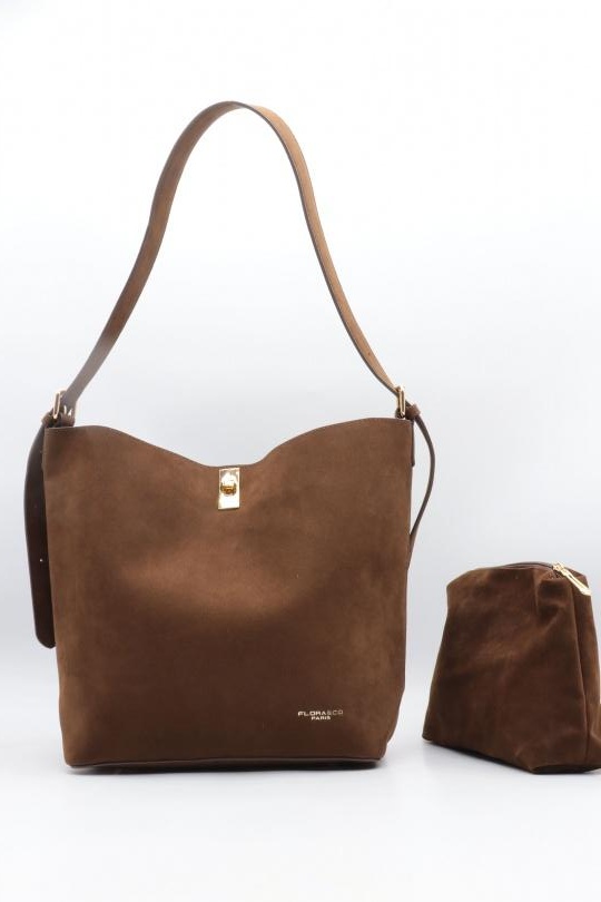 Sacs à bandoulière Maroquinerie Chocolat NANUCCI 7527 Efashion Paris