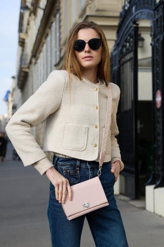 Sacs à bandoulière Maroquinerie Rose NANUCCI 5003 Efashion Paris