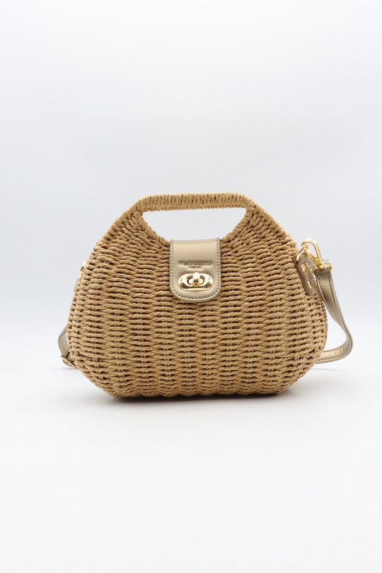 Sacs à main Maroquinerie Taupe métallisé NANUCCI 1093 Efashion Paris