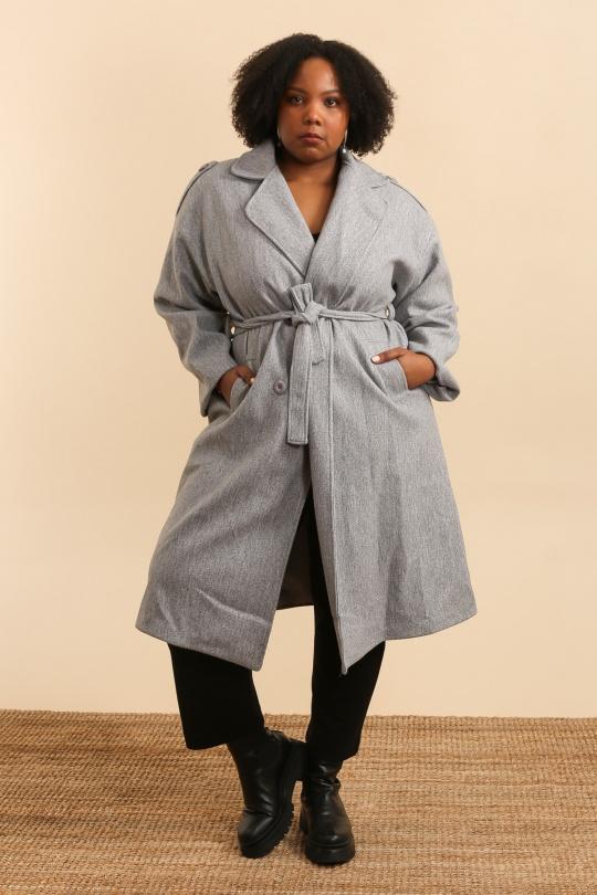 Cappotti Donna Grey EMMA DORE 2665-1 Efashion Paris