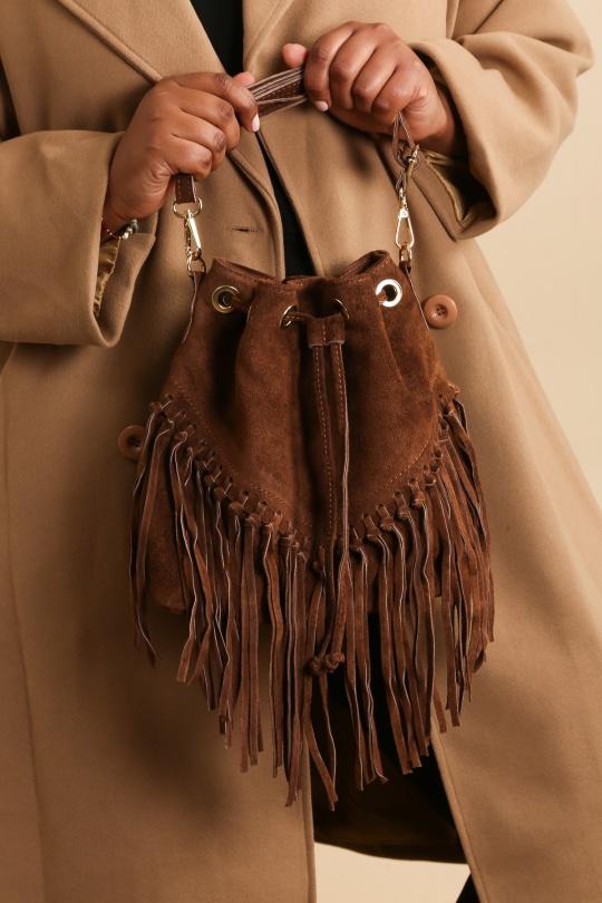 A tracolla Borse Brown EMMA DORE 6136 Efashion Paris