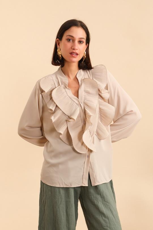 Camicie Donna Beige EMMA DORE 2229A Efashion Paris