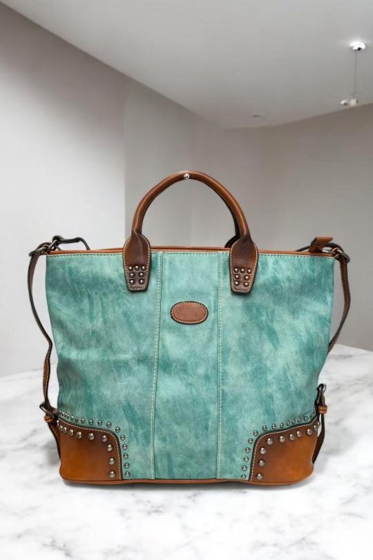 Borse a mano Borse Green EMMA DORE HM-99518 Efashion Paris