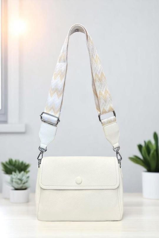 Sacs à bandoulière Maroquinerie Blanc EMMA DORE H2606 Efashion Paris