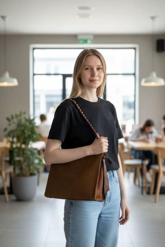 Handbags Bags Brown EMMA DORE HJ1226 Efashion Paris