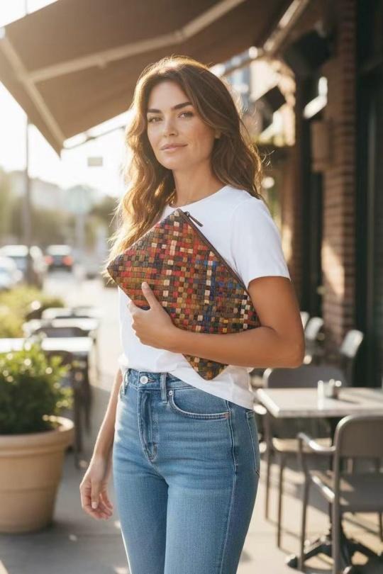 Clutch bags Bags Multicolor EMMA DORE 8868 Efashion Paris