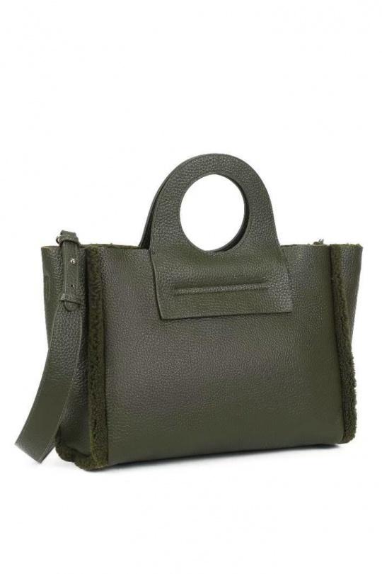 Handbags Bags Green EMMA DORE PF979 Efashion Paris