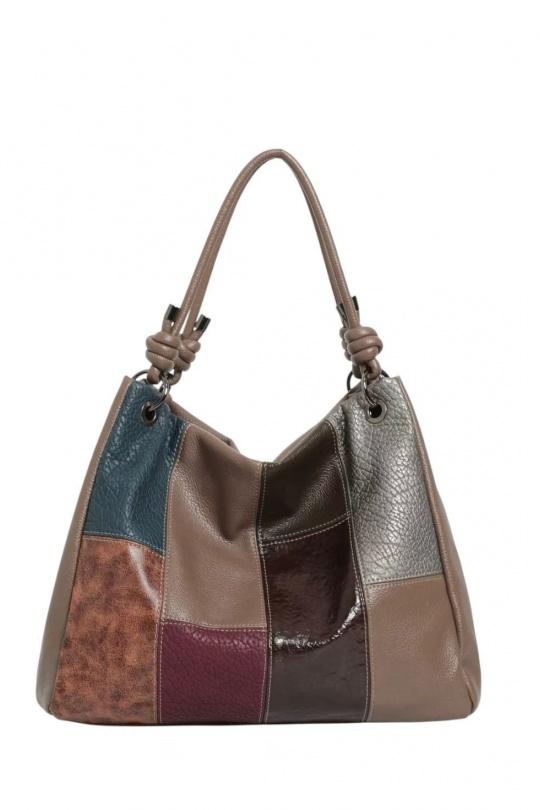 Handbags Bags Taupe EMMA DORE 8140-657 Efashion Paris