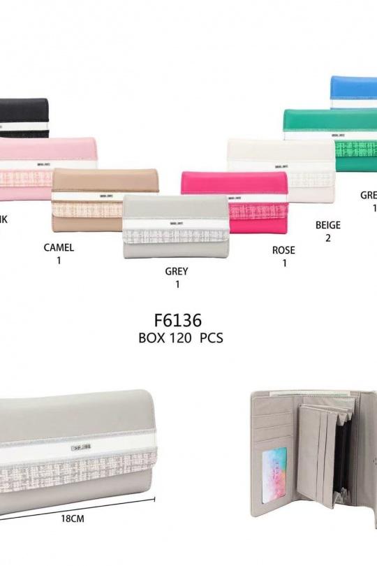 Petite maroquinerie Maroquinerie Couleurs mélangées EMMA DORE F6136 Efashion Paris