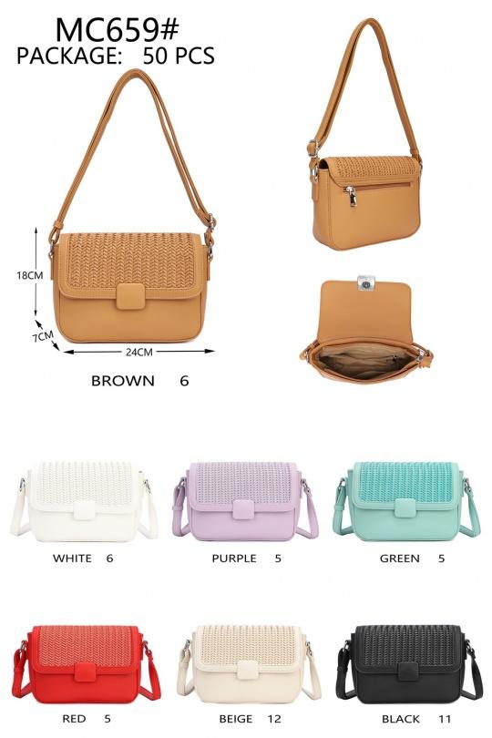 Sacs à bandoulière Maroquinerie Rouge EMMA DORE MC659 Efashion Paris